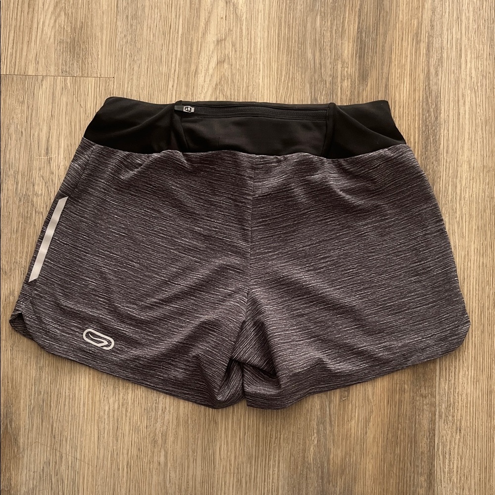Kalenji Women's Athletic Shorts - Black and Gray